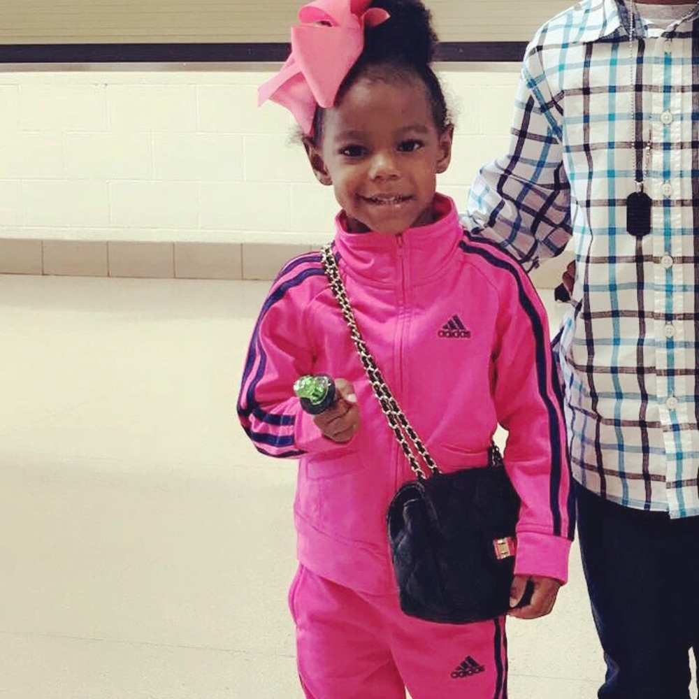 Adorable Adidas Track Suit.